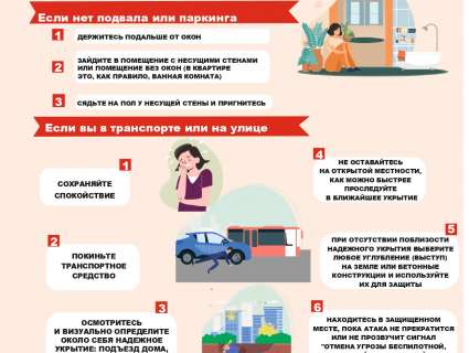 Порядок действий при беспилотной, авиационной или ракетной атаке